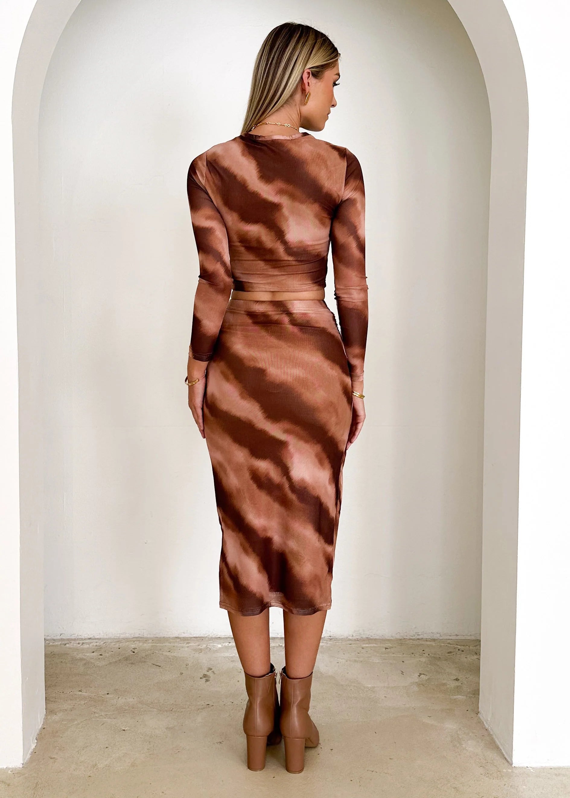 Hechra Mesh Set - Rose Tie Dye