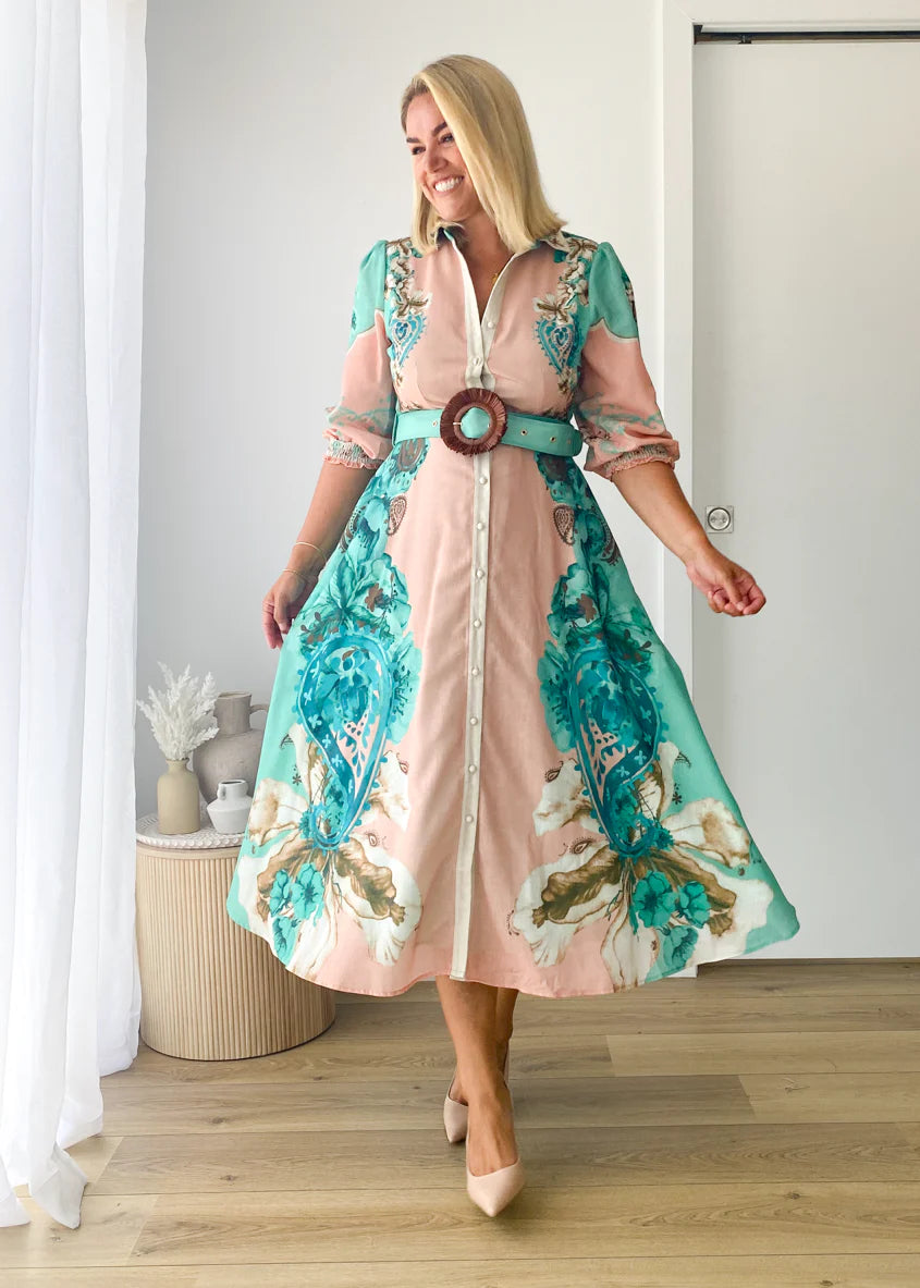 Pip Midi Dress - Willow Floral