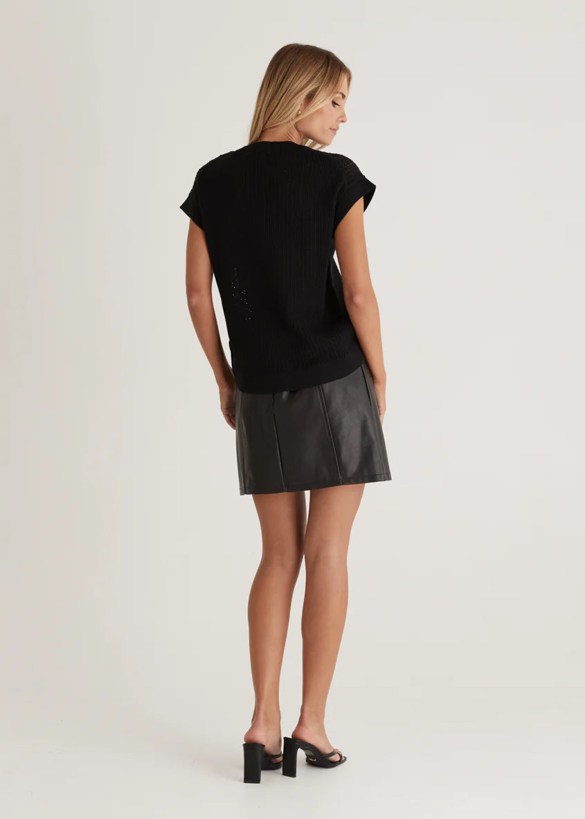 Shivon Knit Top - Black