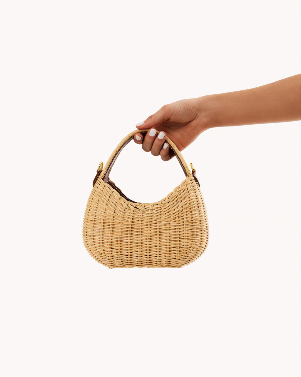 Gianna Handle Bag - Natural Rattan