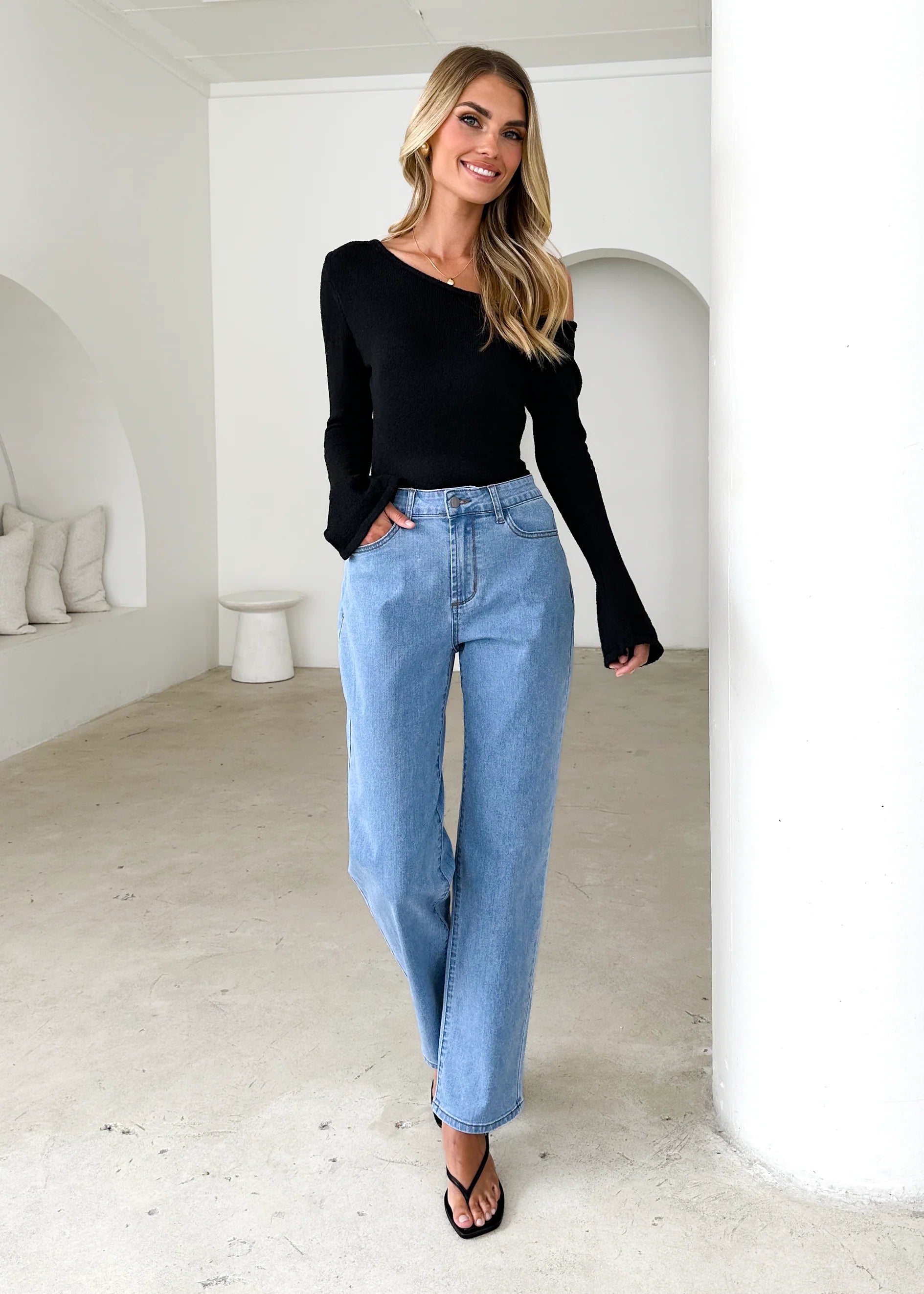 Isobel Stretch Jeans - Light Blue