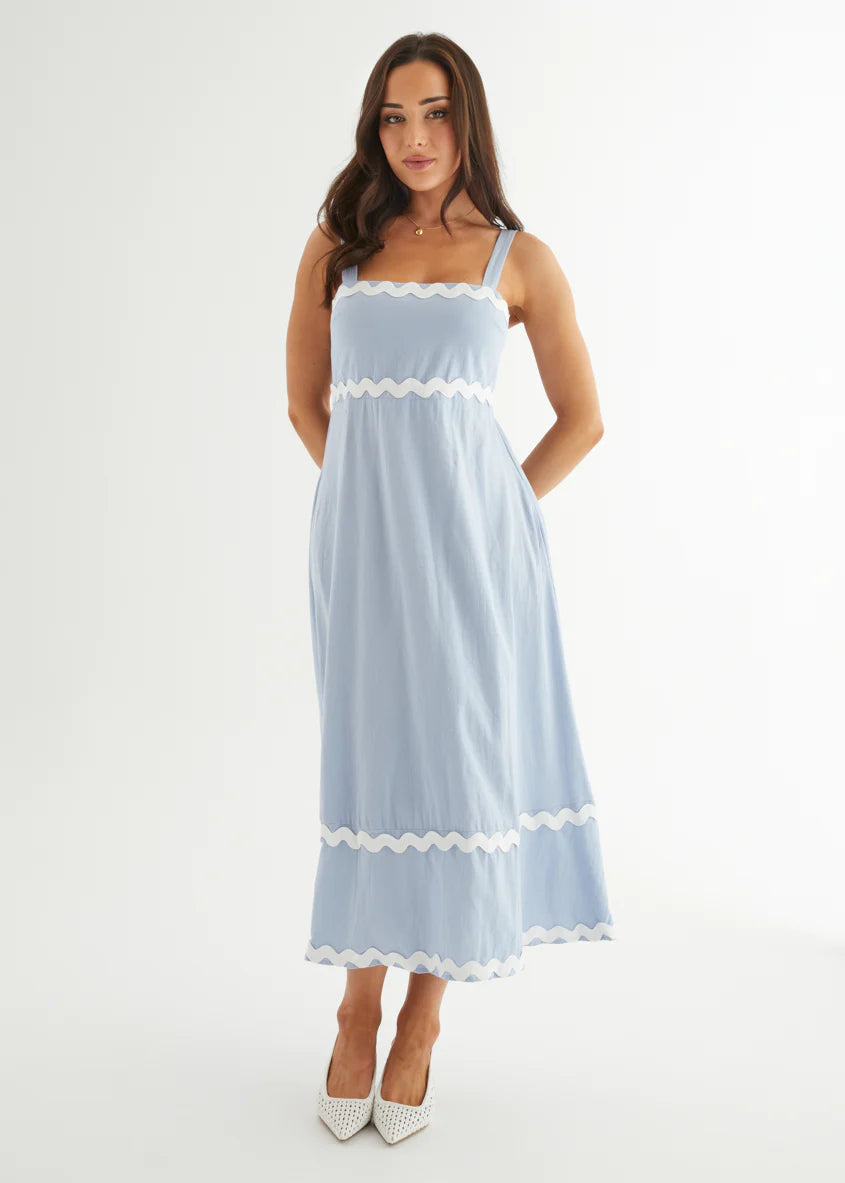 Vanya Maxi Dress - Blue