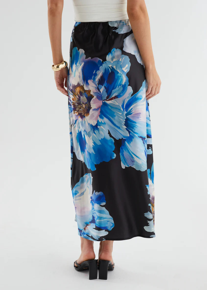 Allie Maxi Skirt - Midnight Bloom