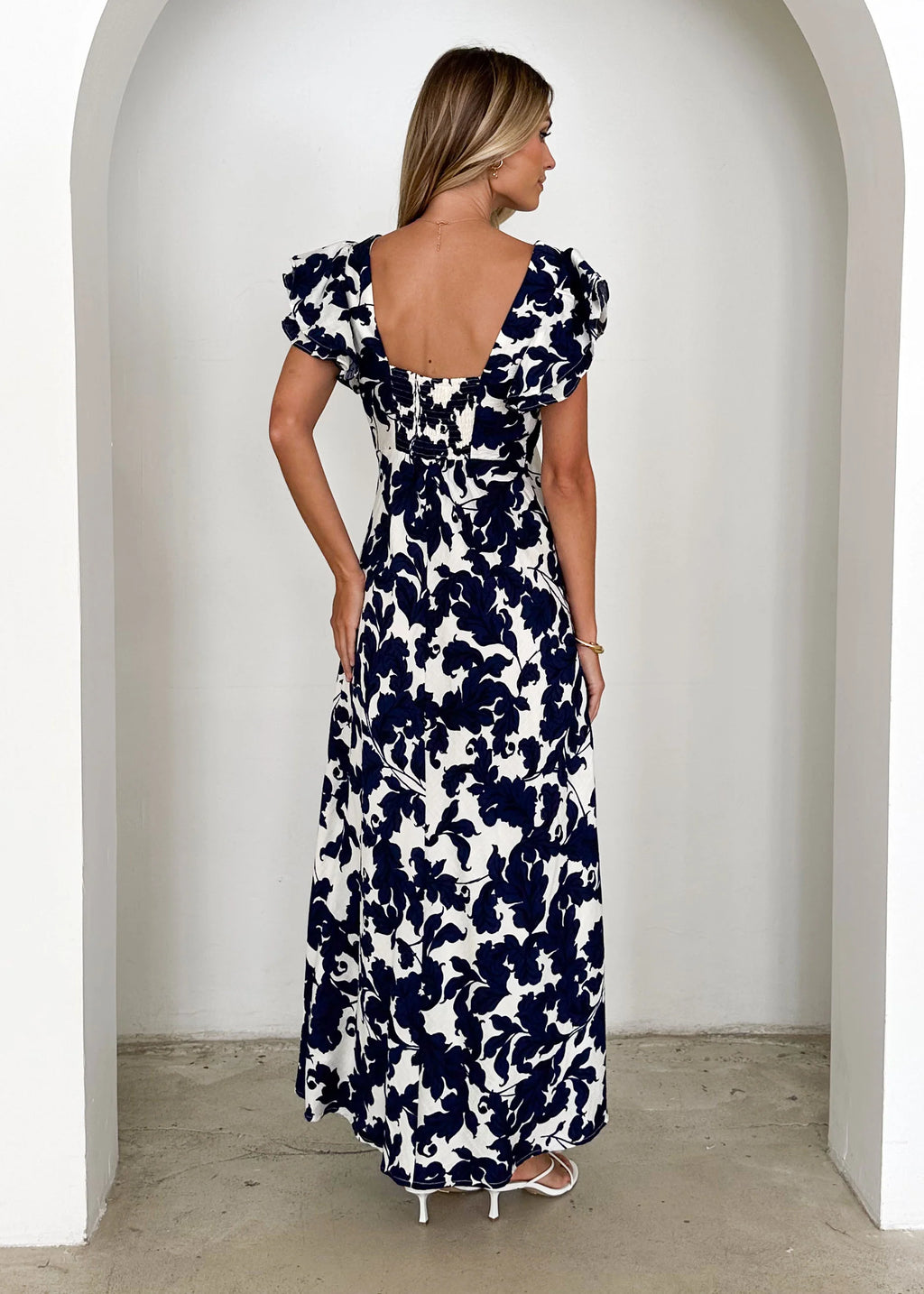 Xandra Maxi Dress - Navy Paisley