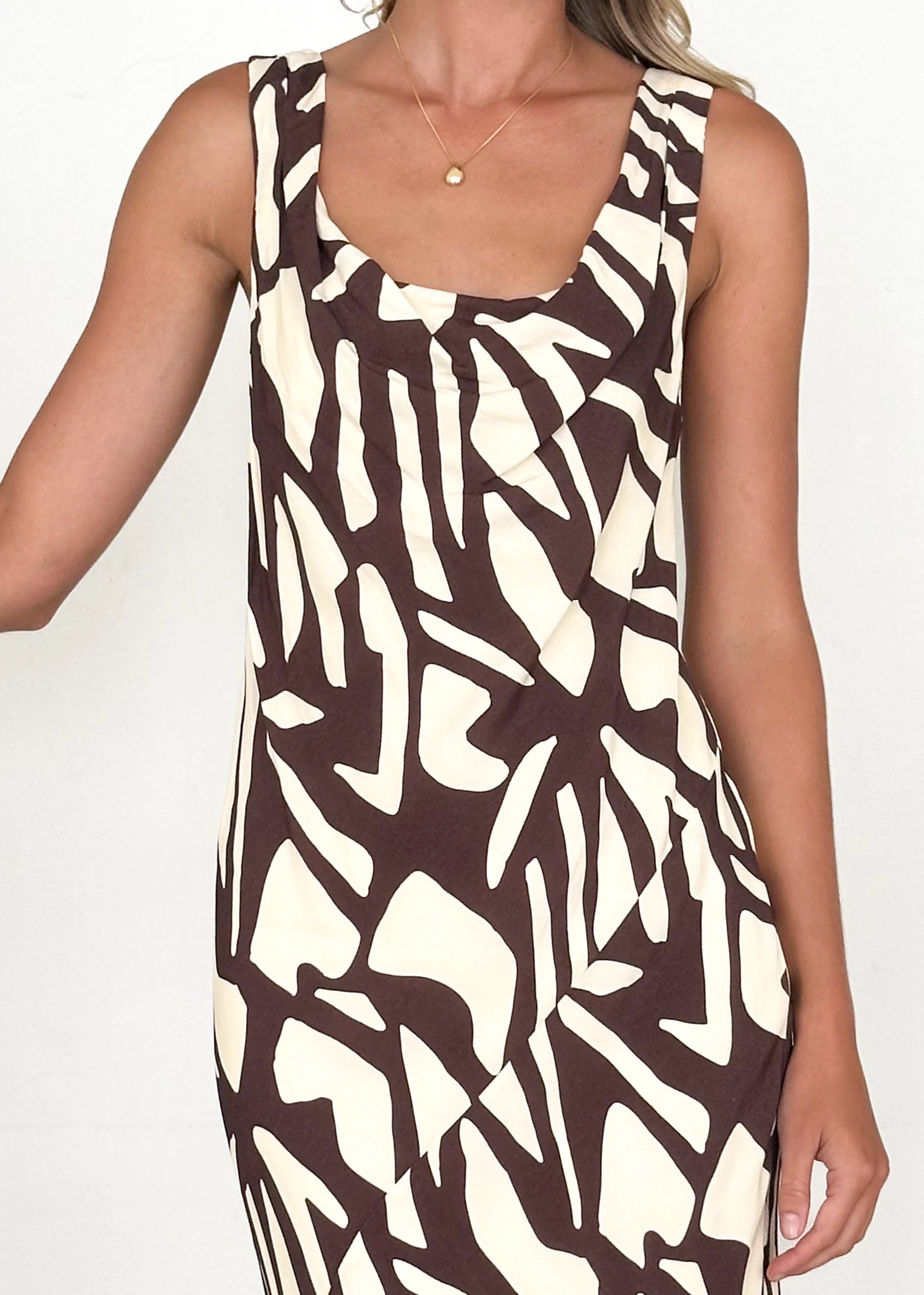 Sambar Maxi Dress - Choc Vanilla