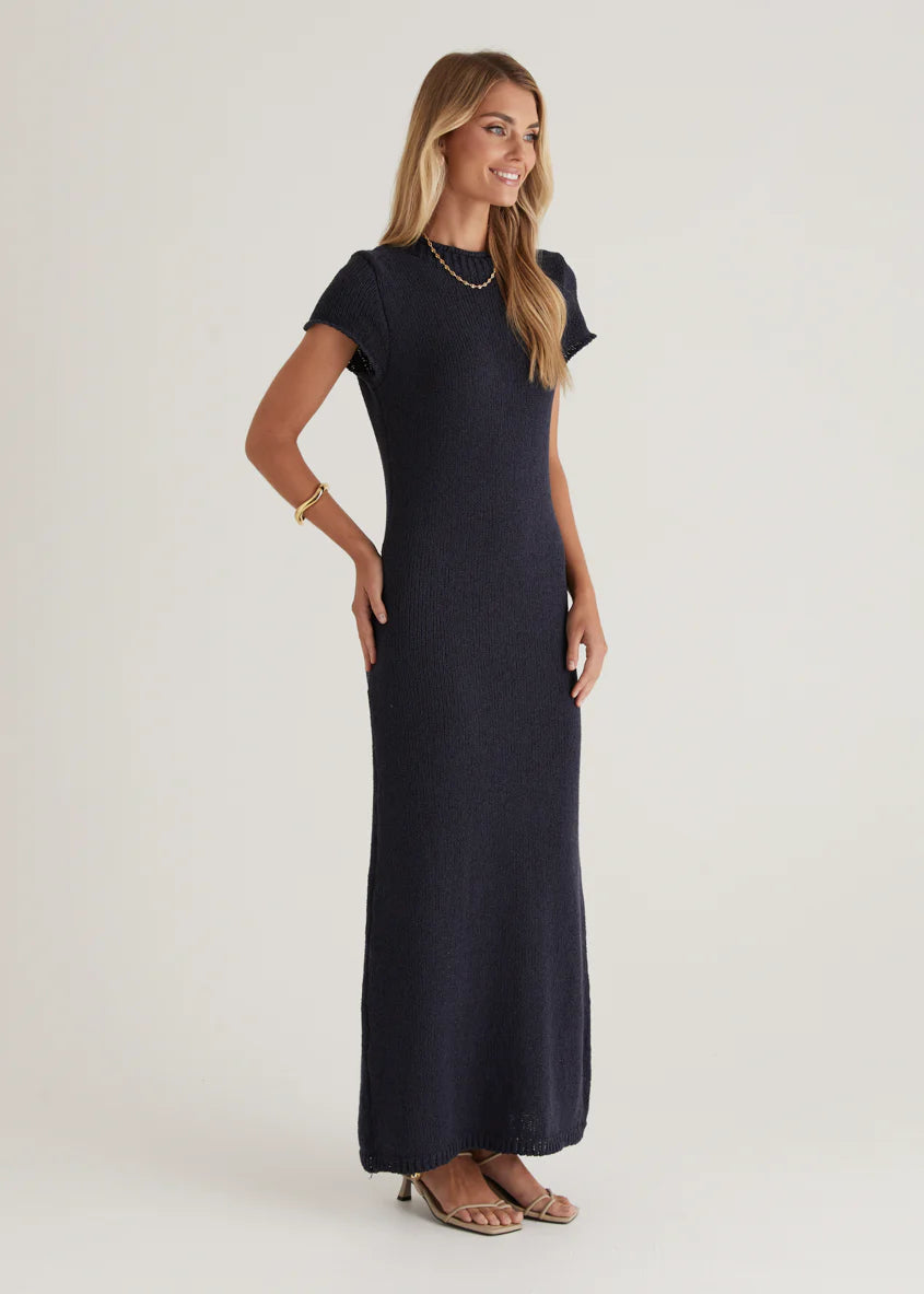 Kori Knit Maxi Dress - Navy