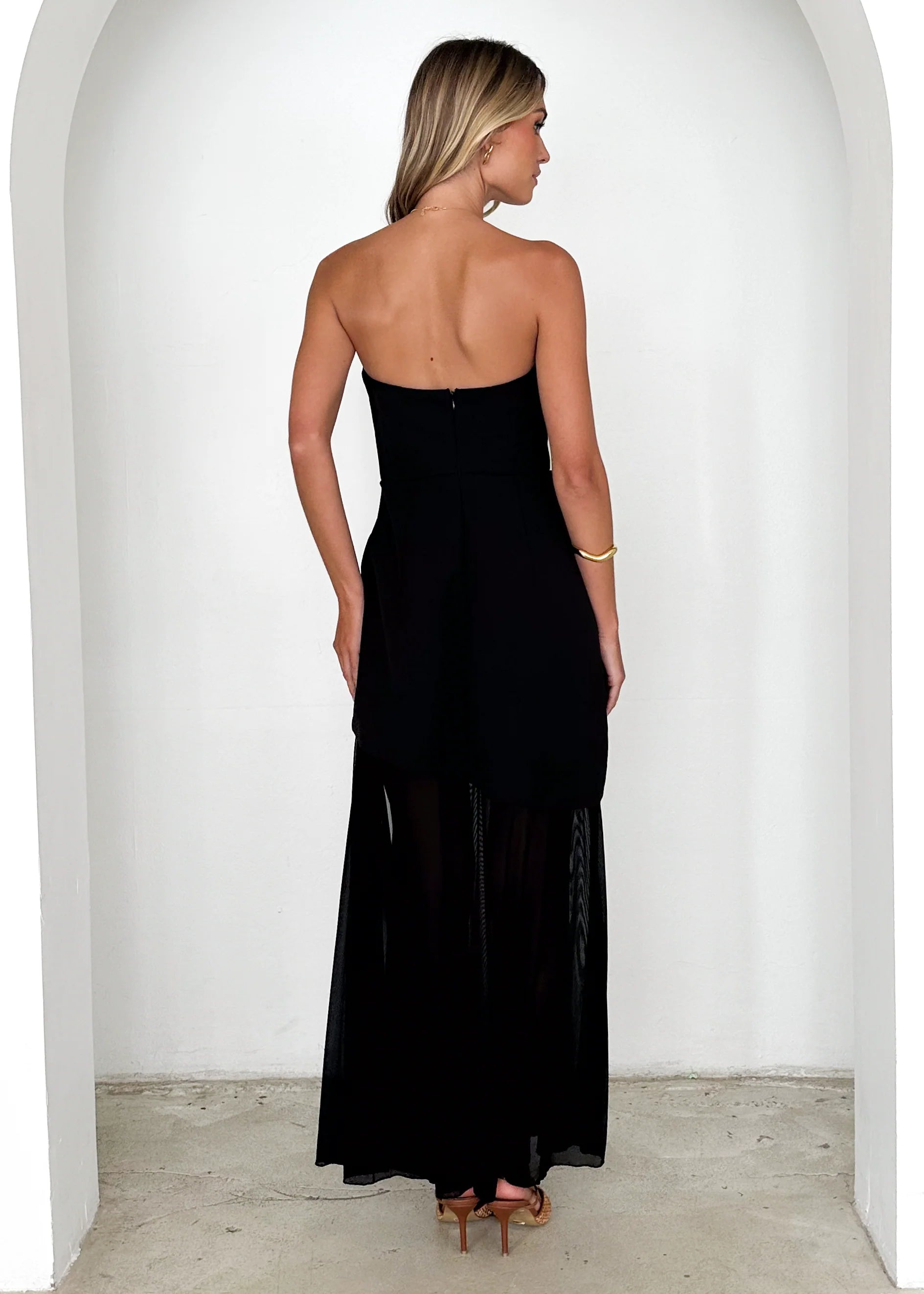 Cabaret Strapless Maxi Dress - Black