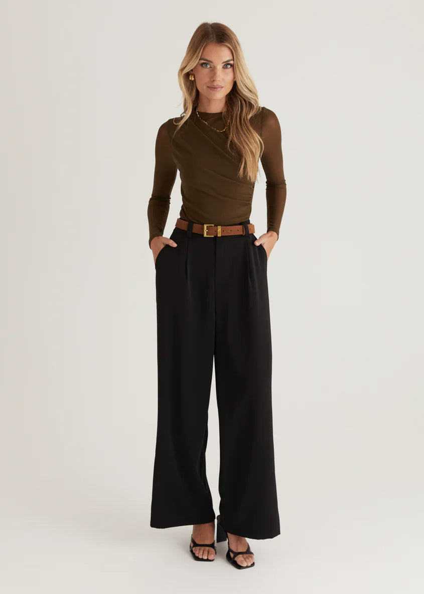 Corey Jersey Top - Olive