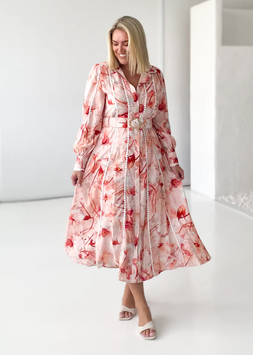 Starlet Maxi Dress - Blush Floral