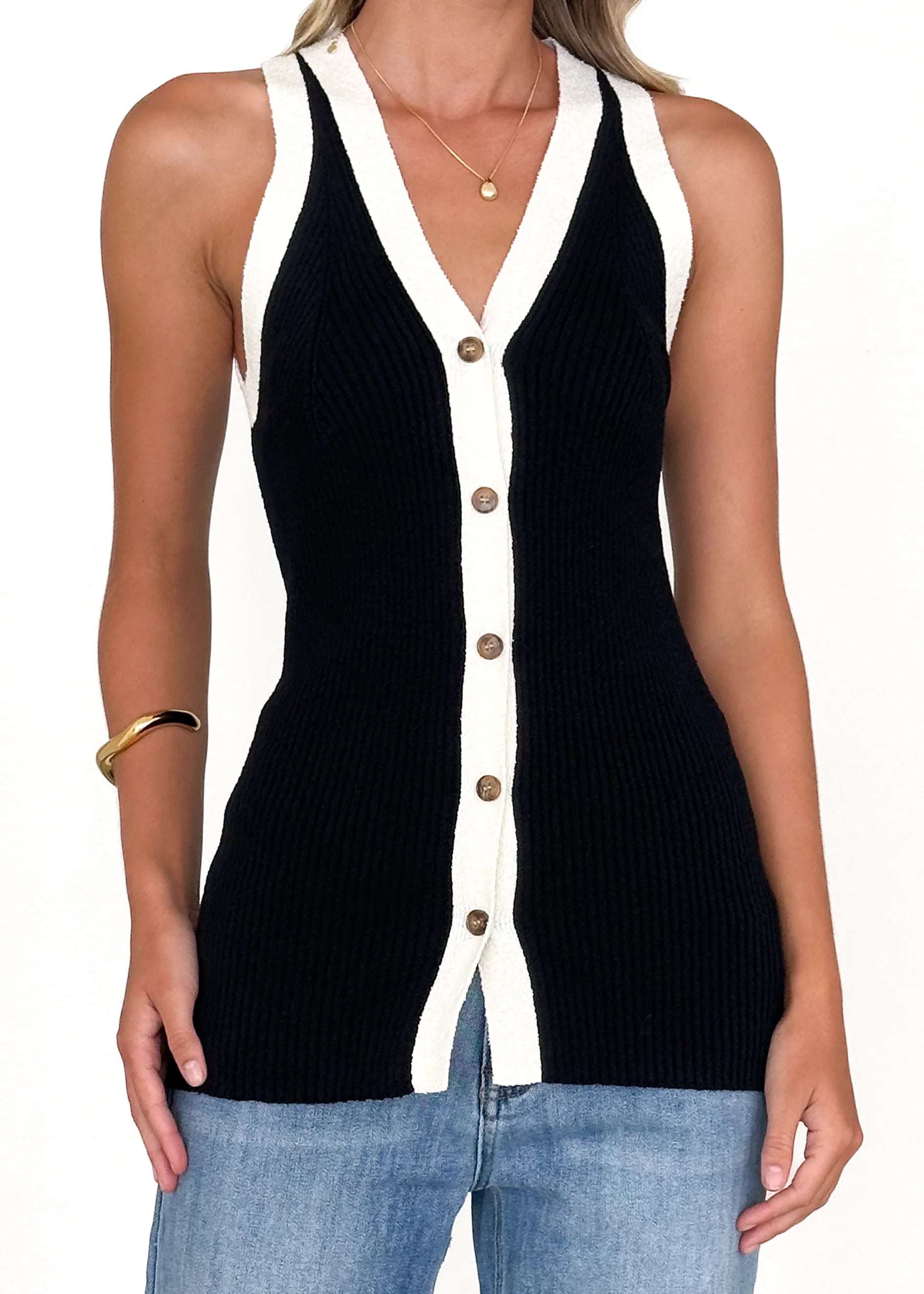 Zambezi Knit Top - Black