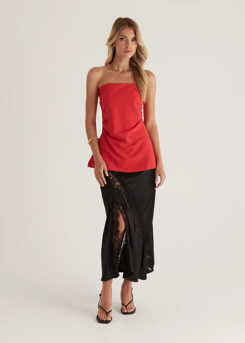 Kimili Strapless Top - Red