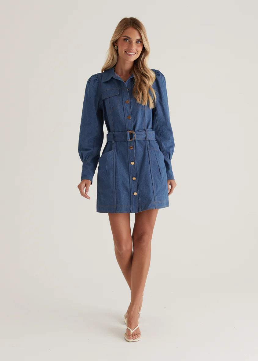 Domisco Dress - Light Blue