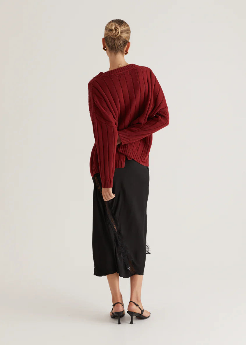 Bobbie Sweater - Wine