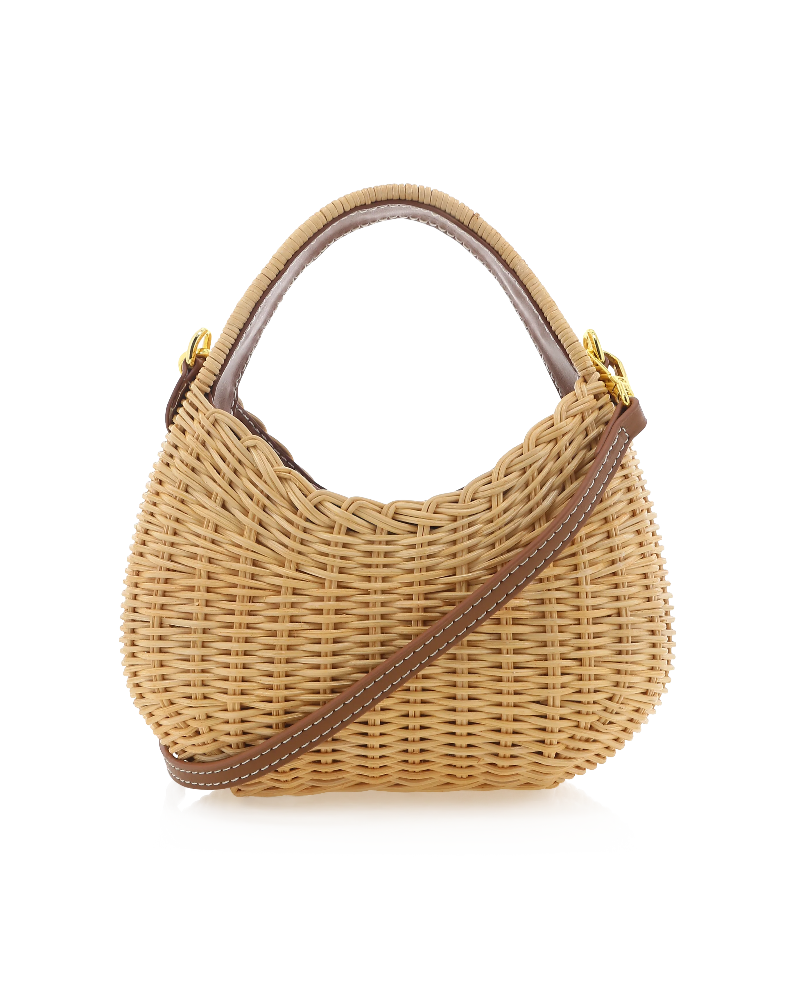 Gianna Handle Bag - Natural Rattan