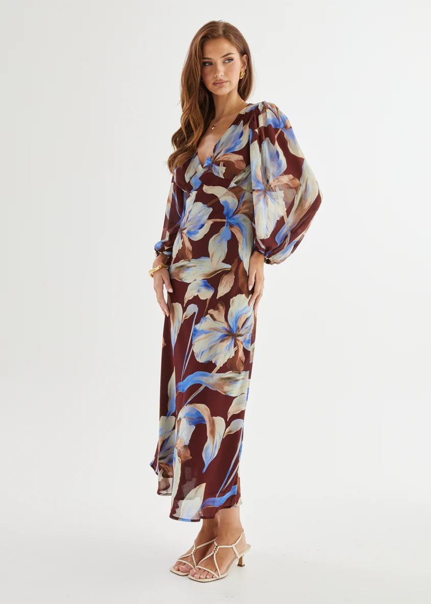 Mendez Maxi Dress - Burgundy Anya