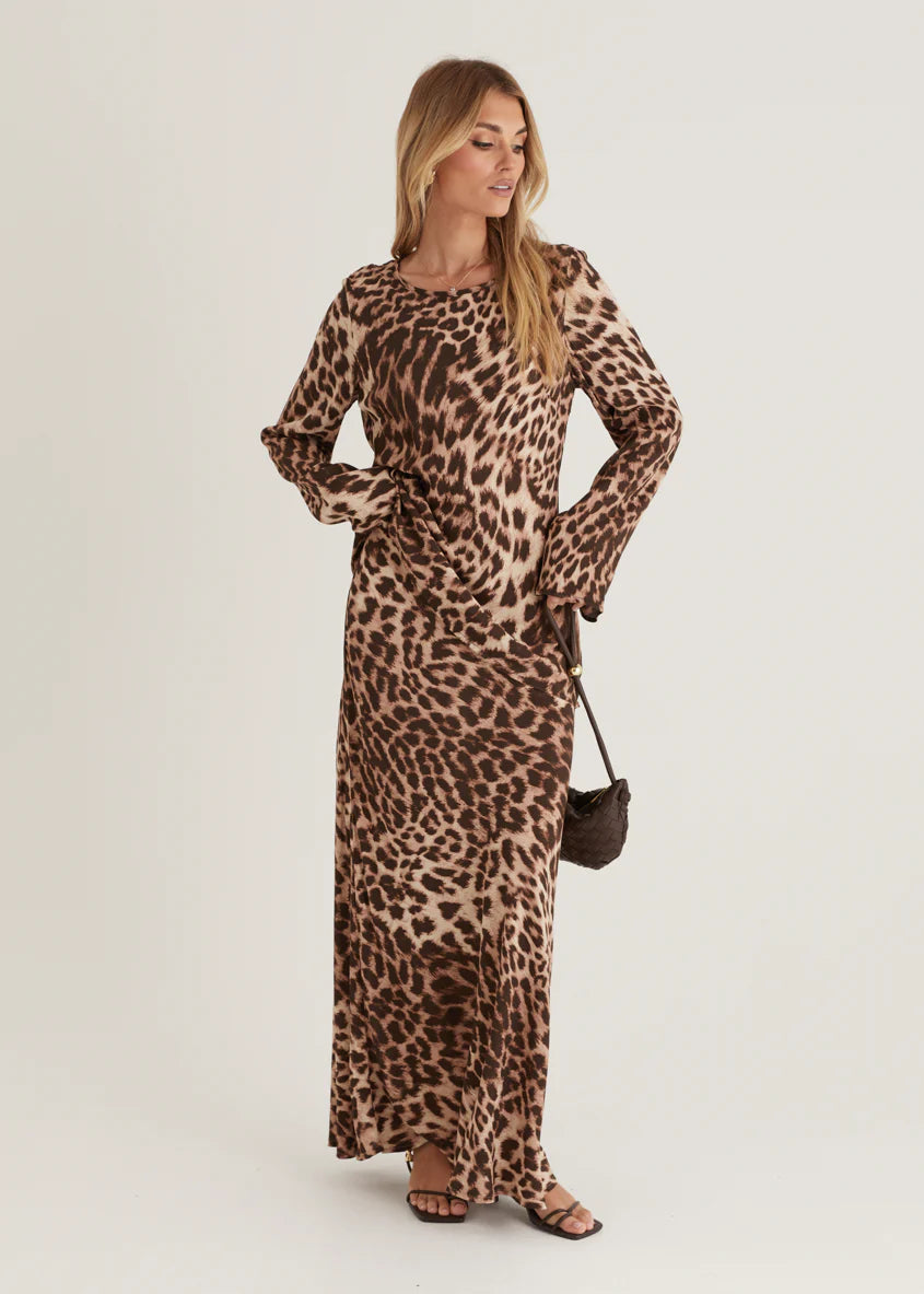Savanna Maxi Skirt - Leopard