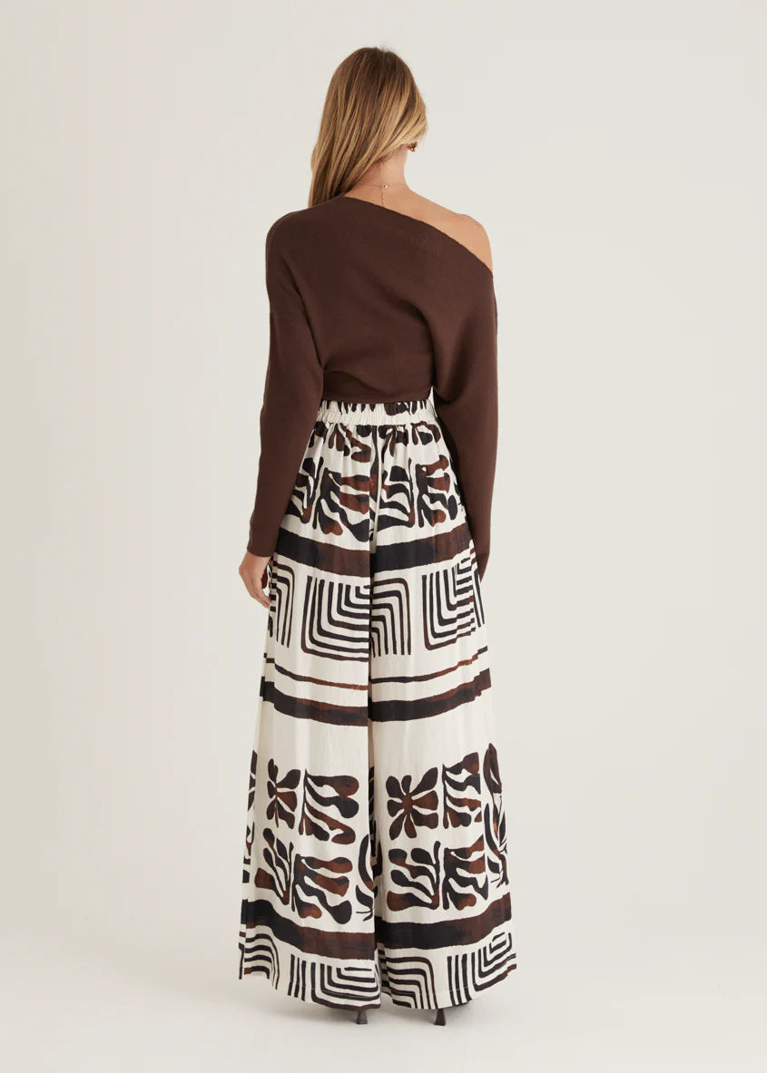 Verona Pants - Black Abstract