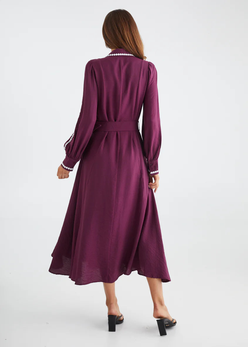 Nevaeh Maxi Dress - Plum