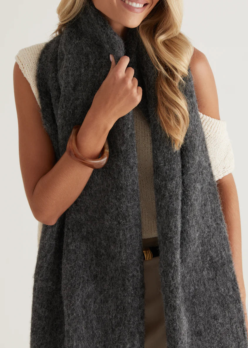 Charli Scarf - Charcoal