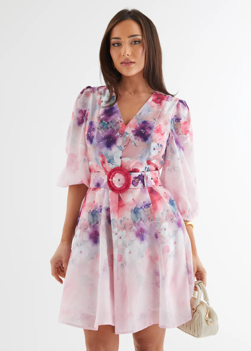 Leslee Dress - Lavender Blossom