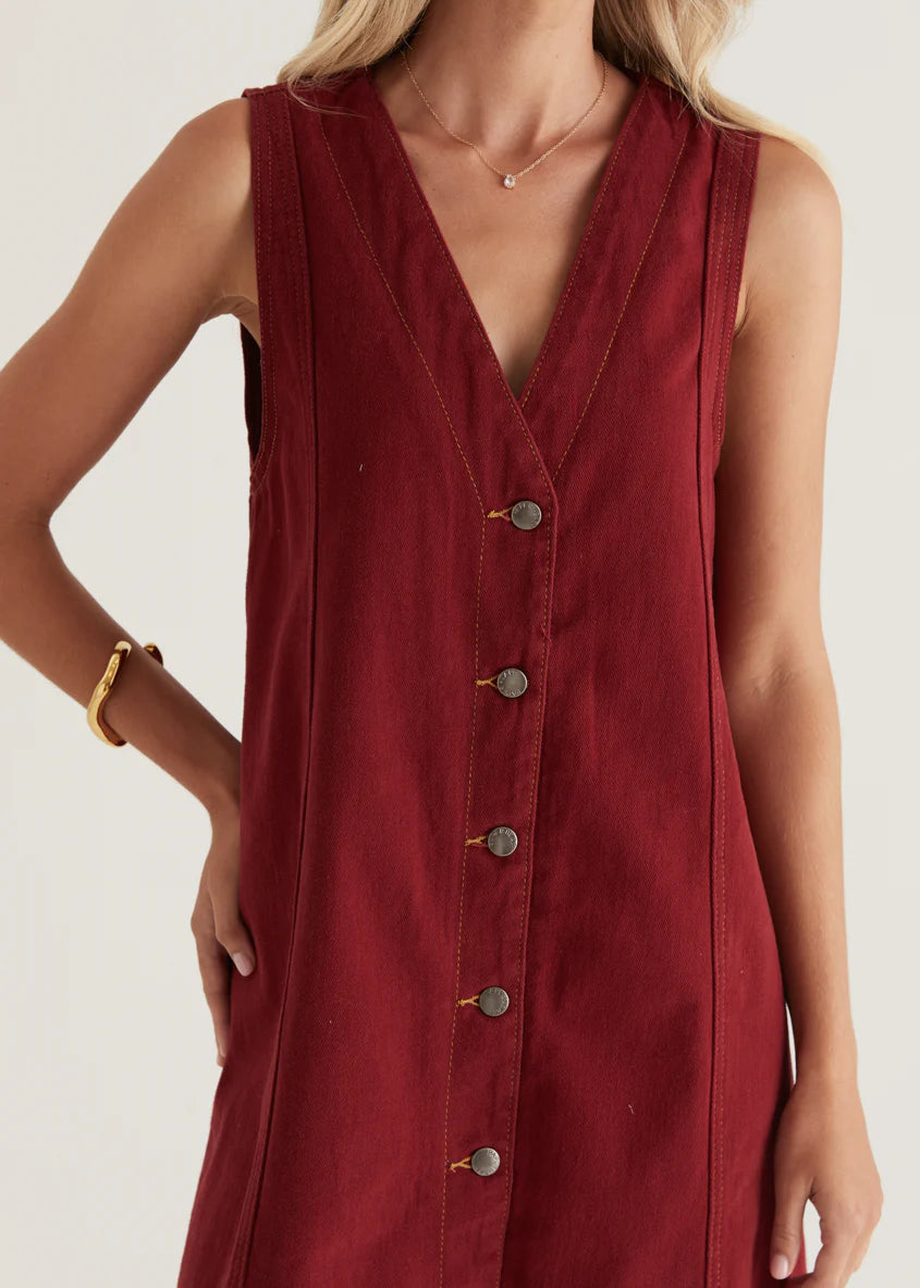 Halluna Dress - Wine