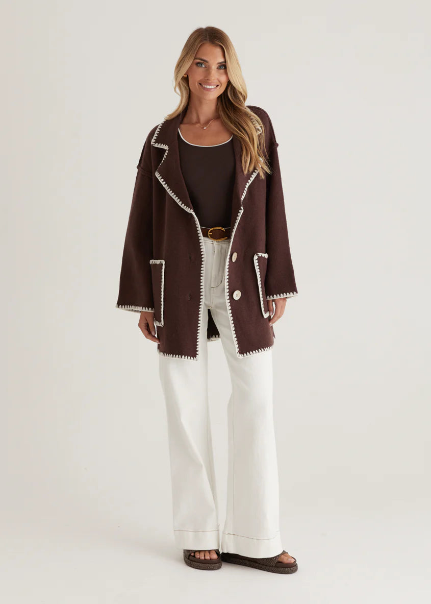 Harlo Cardigan - Espresso