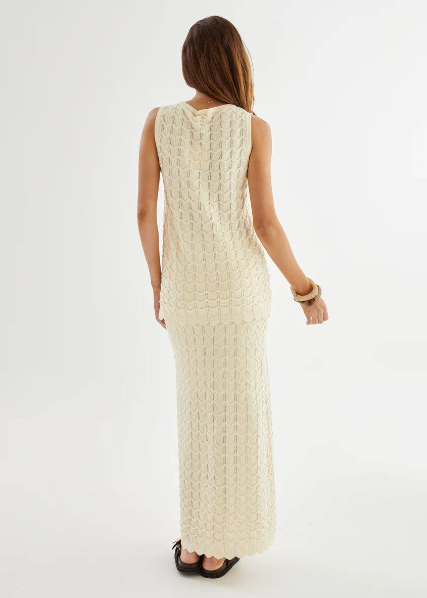 Nerida Knit Top - Cream