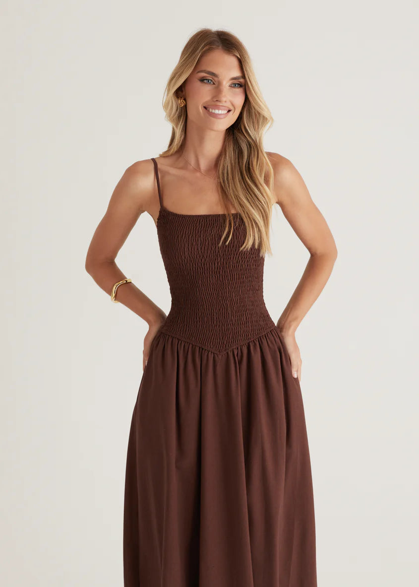 Skye Maxi Dress - Chocolate