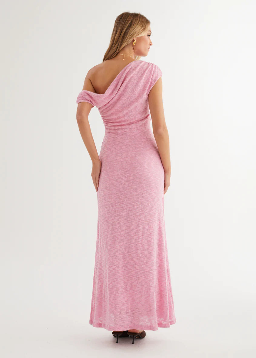 Rosantica Drop Shoulder Midi Dress - Pink