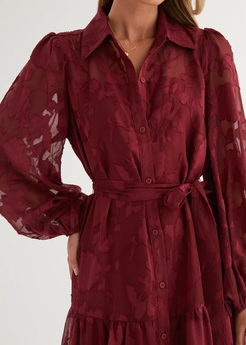 Lucinda Maxi Dress - Burgundy