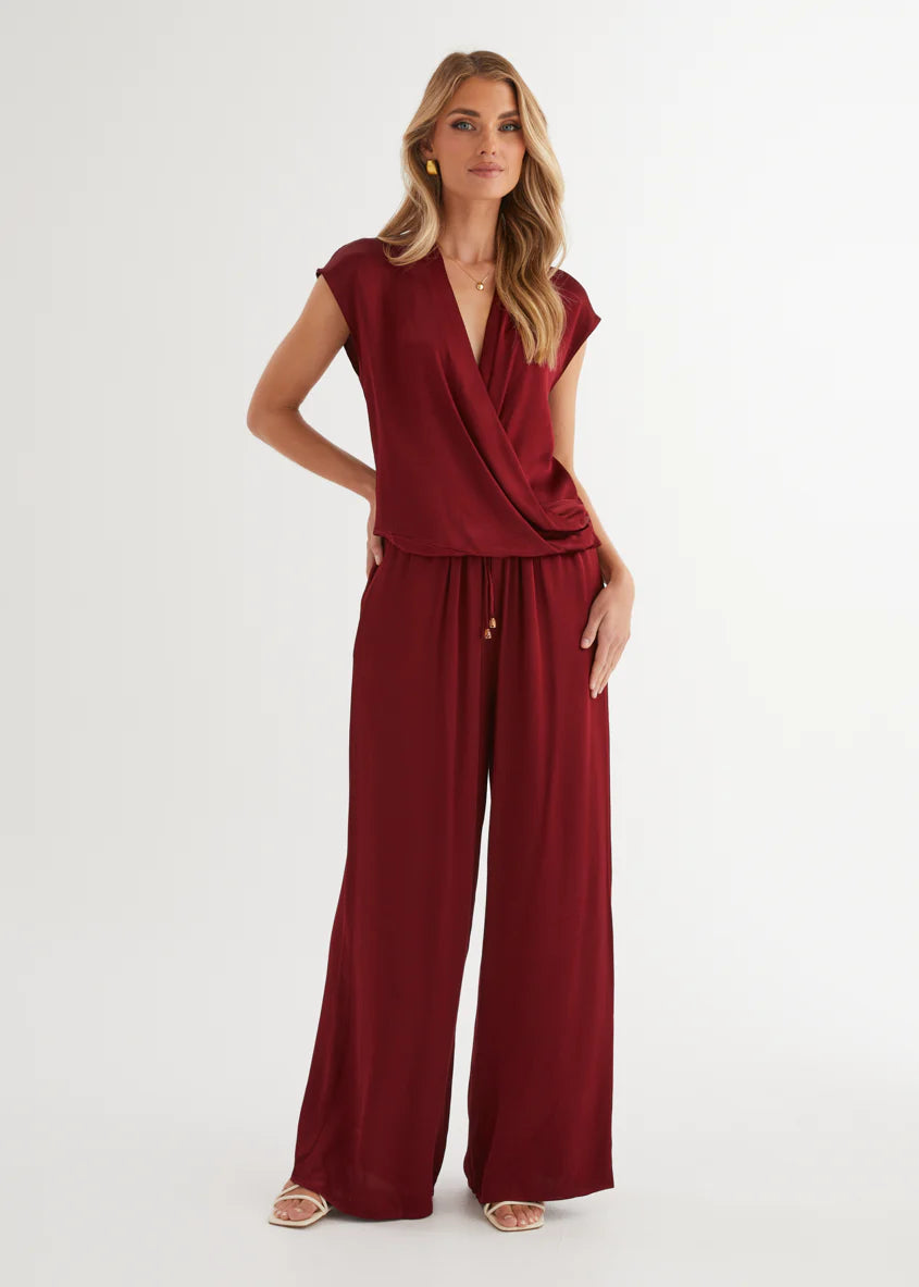 Charlie Pants - Burgundy