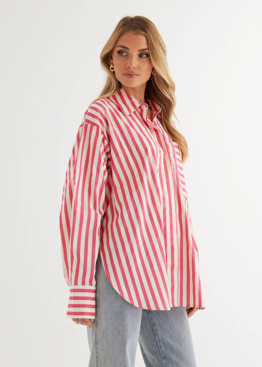 Lola Shirt - Pink Stripe
