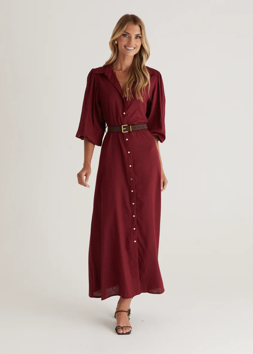 Romy Maxi Dress - Wine