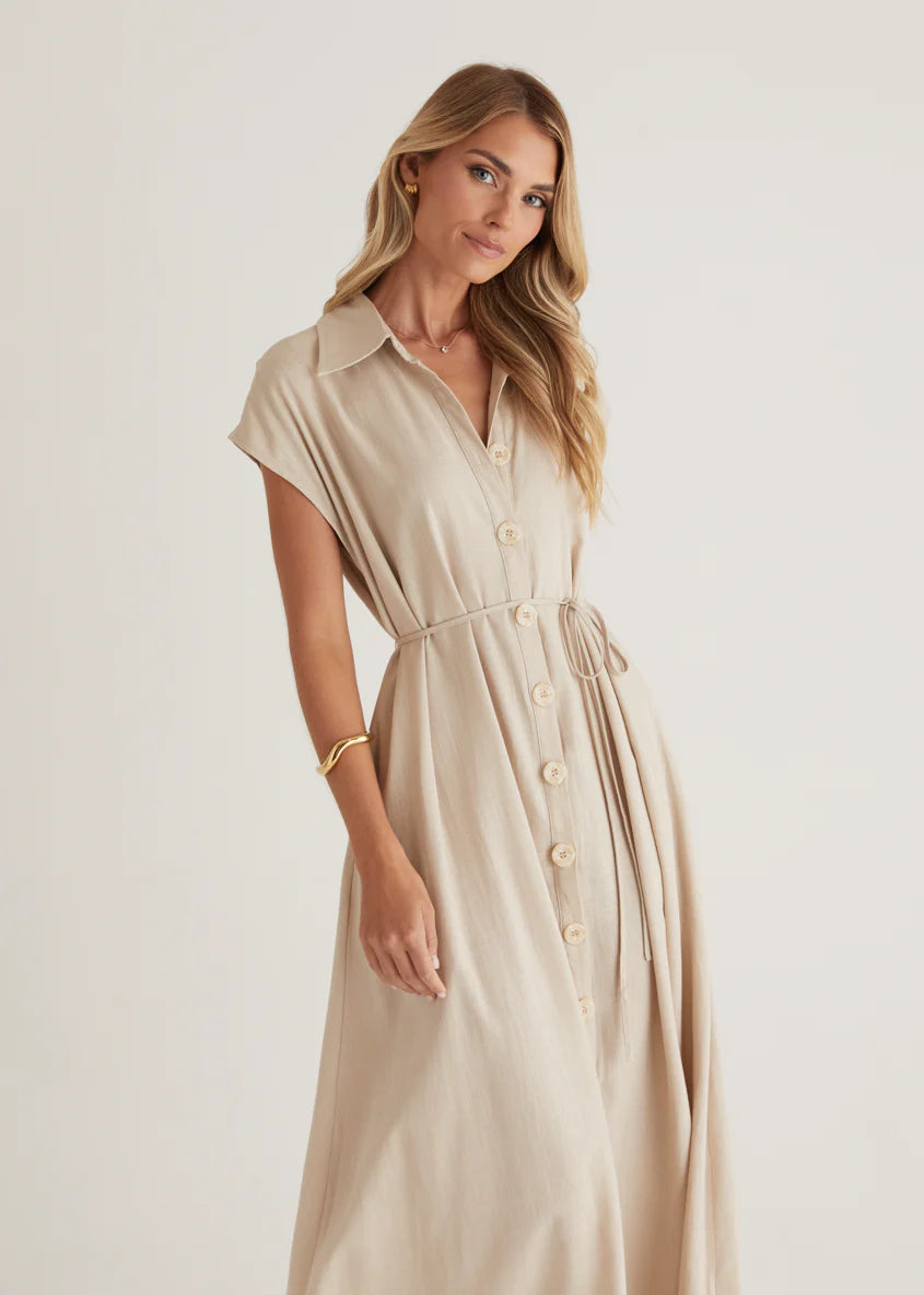 Rococo Maxi Dress - Natural