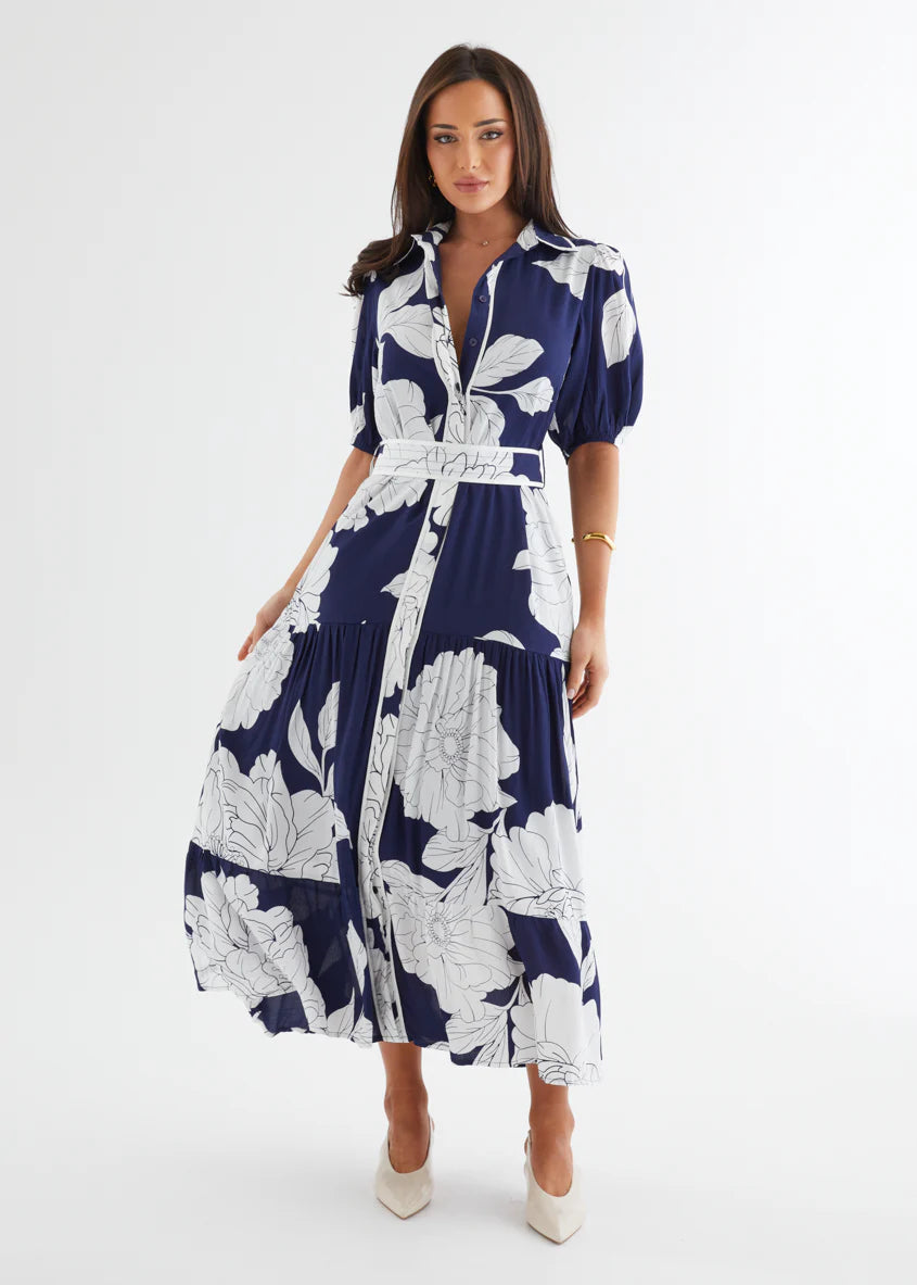Miranda Maxi Dress - Navy Bloom