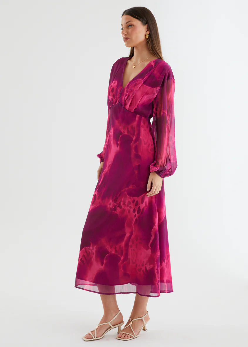 Primavera Maxi Dress - Pink Splash