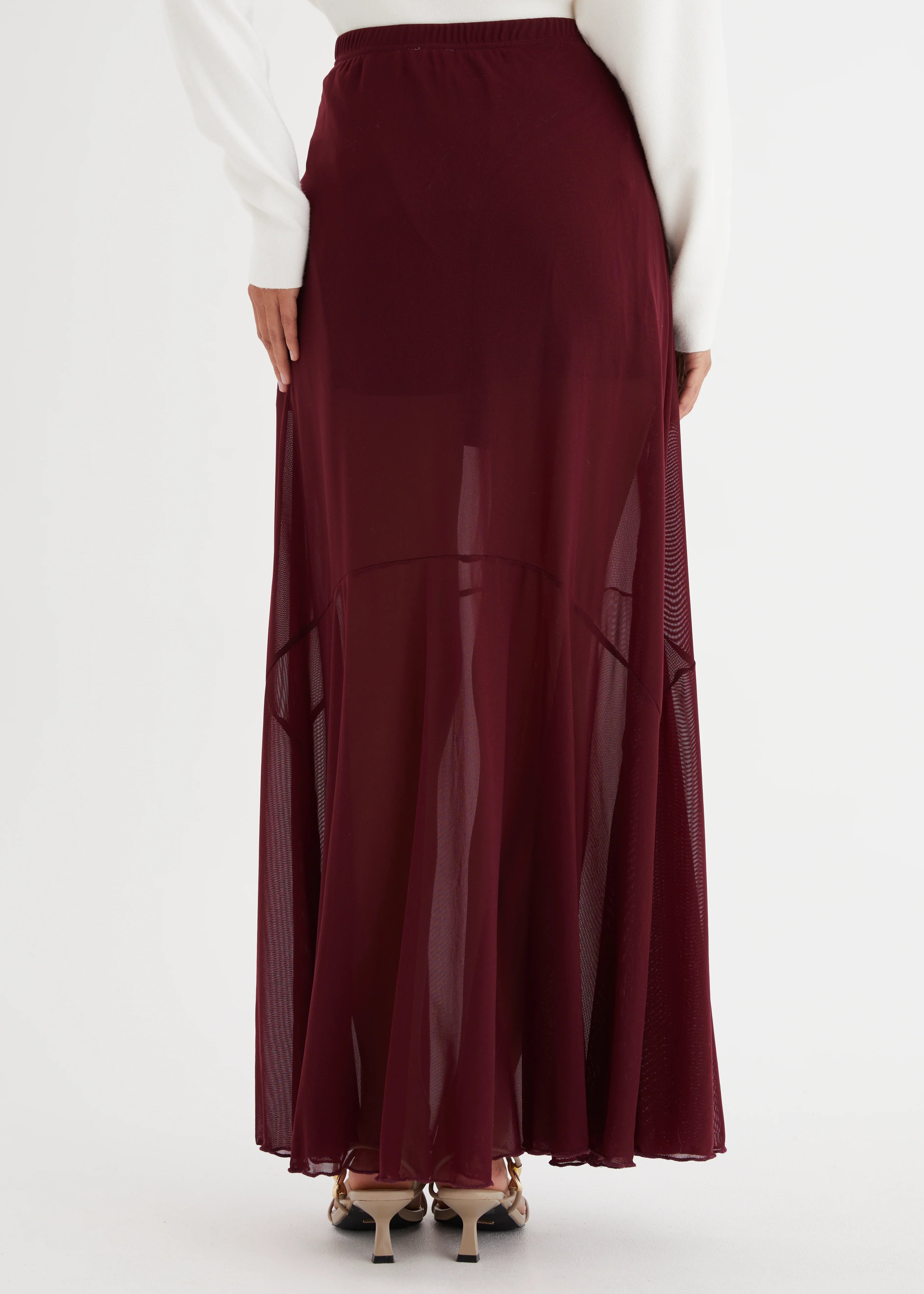 Alani Maxi Skirt - Wine