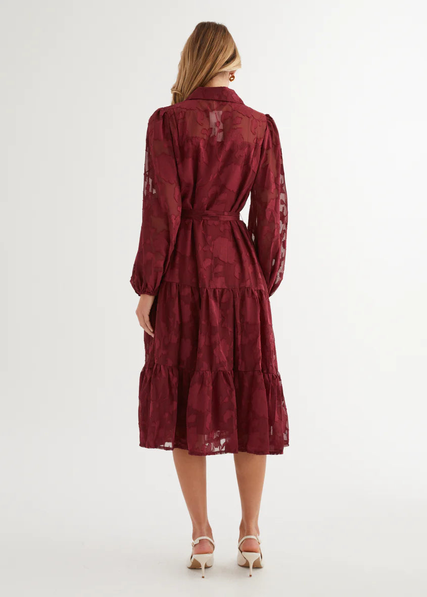 Lucinda Maxi Dress - Burgundy