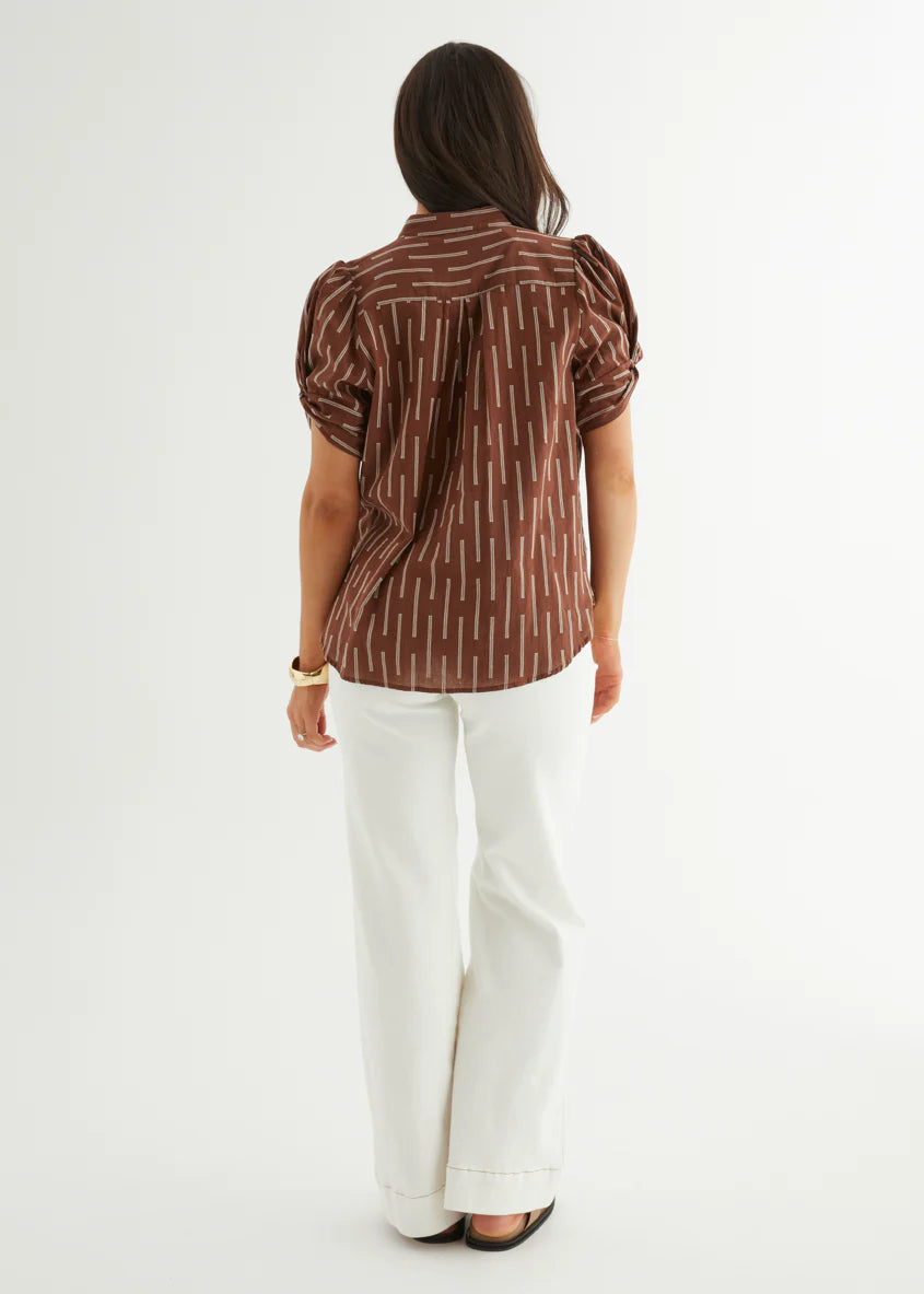Becca Blouse - Milk Chocolate