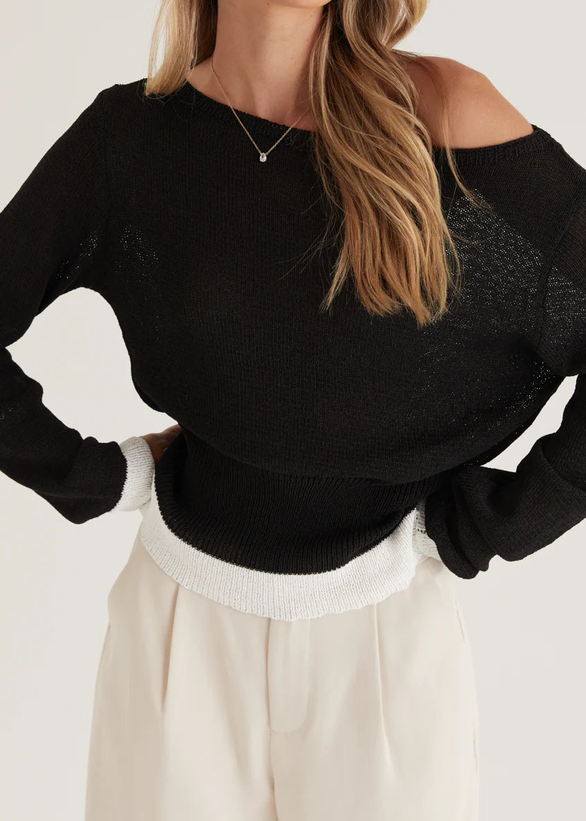 Clovelly Sweater - Black