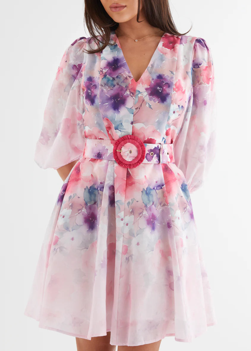 Leslee Dress - Lavender Blossom