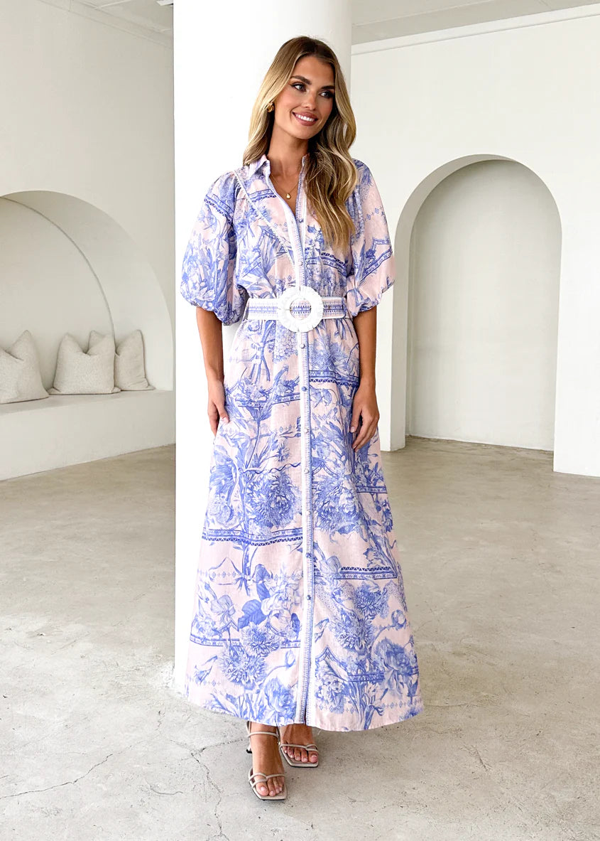 Jolene Maxi Dress - Porcelain