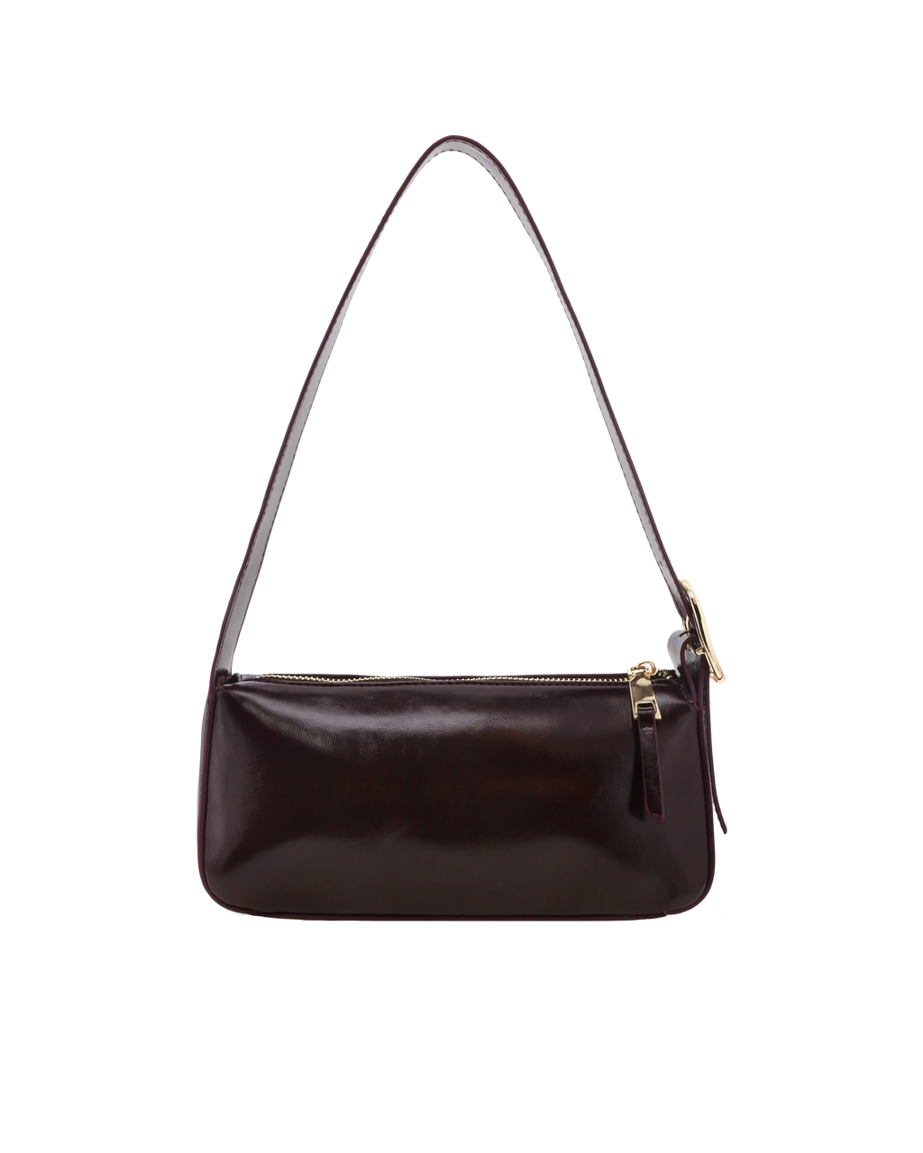 Hailey Shoulder Bag - Merlot Shine