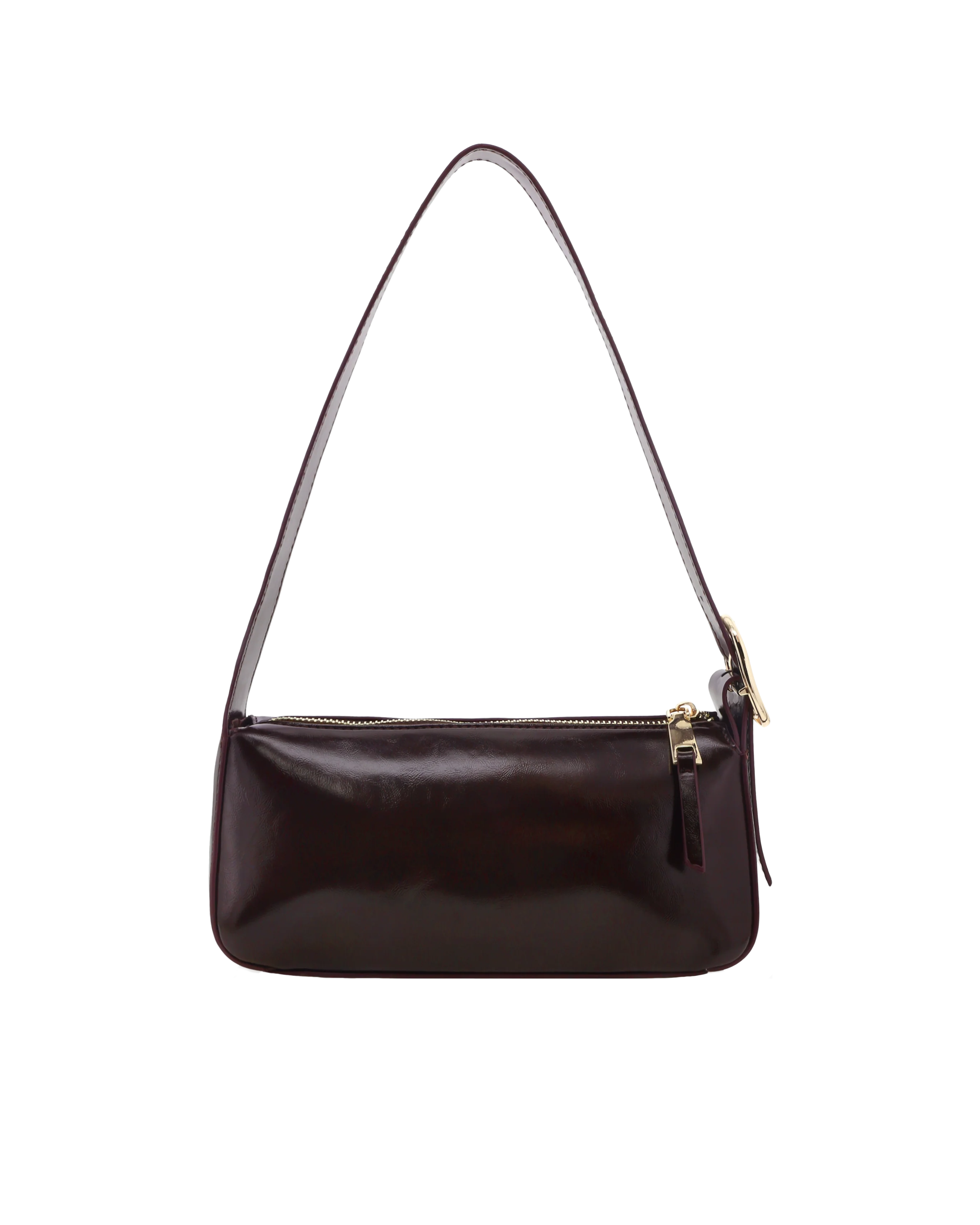 Hailey Shoulder Bag - Merlot Shine