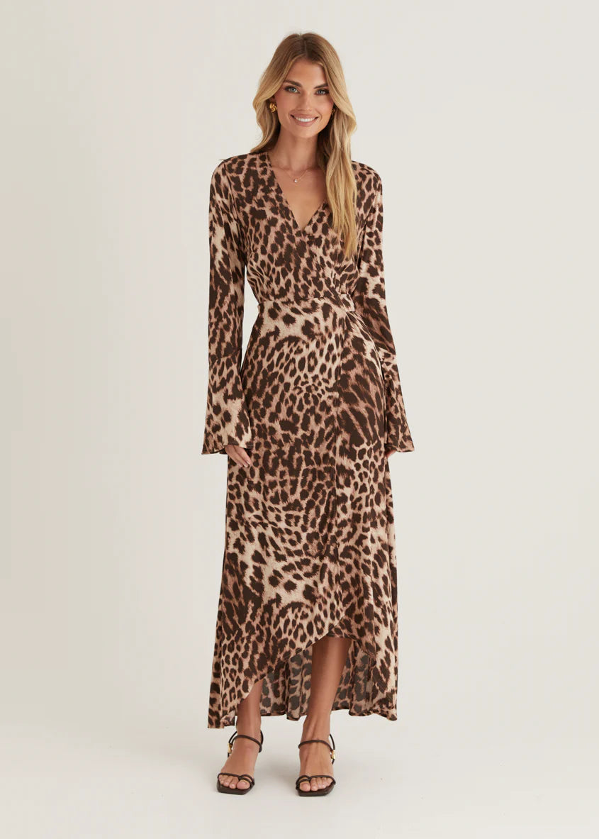 Moda Maxi Dress - Leopard