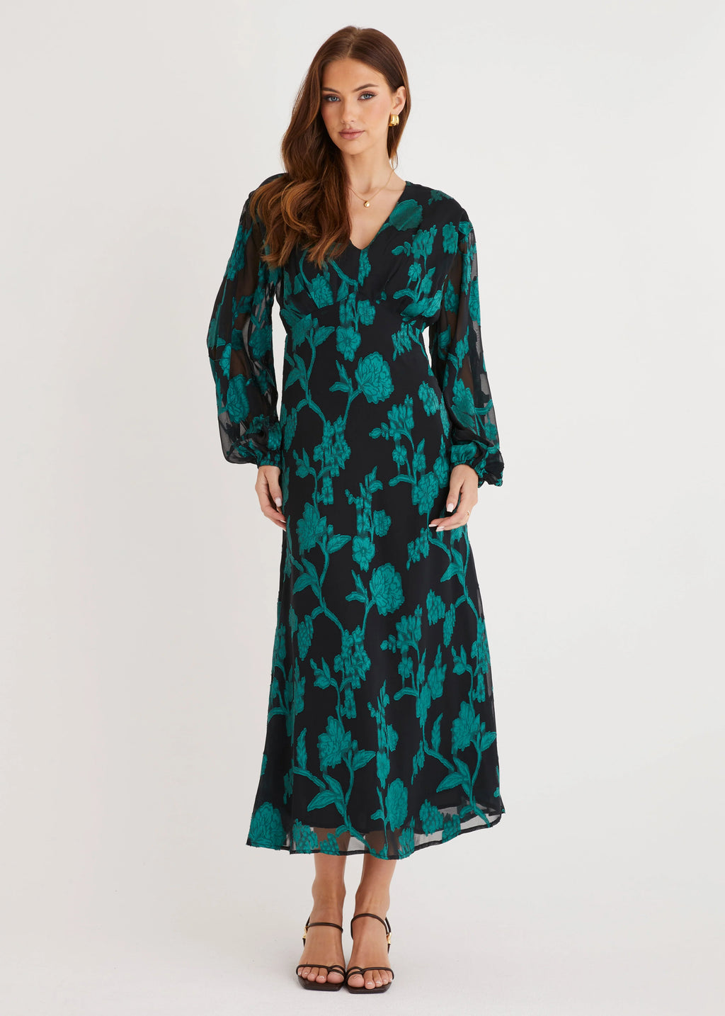 Primavera Maxi Dress - Emerald Floral