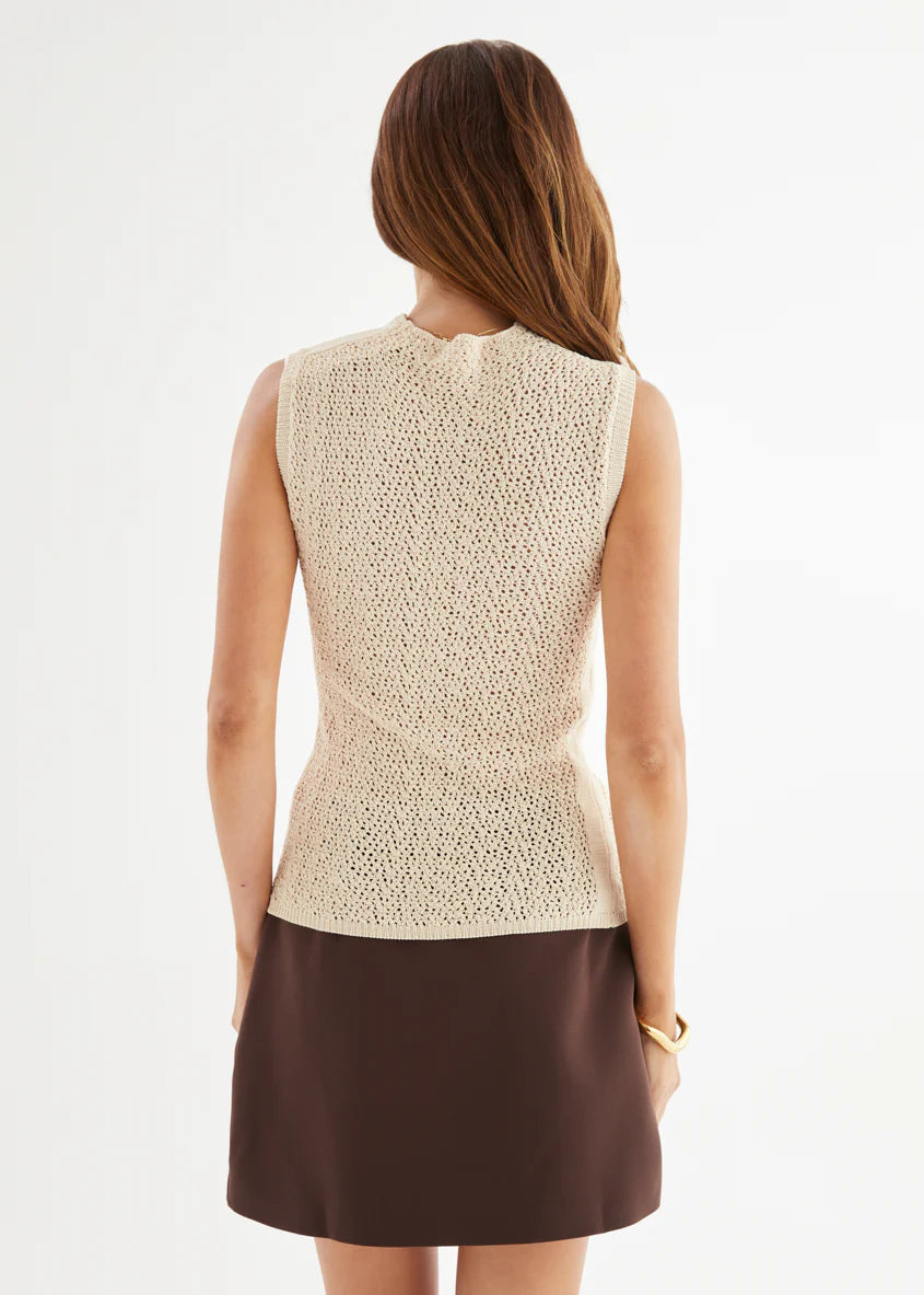Addie Knit Top - Cream