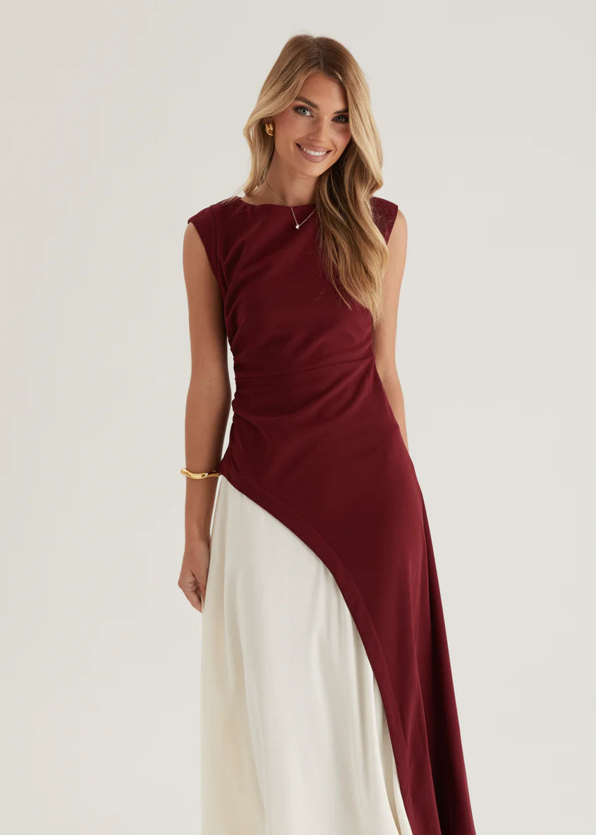 Picasso Maxi Dress - Berry Splice