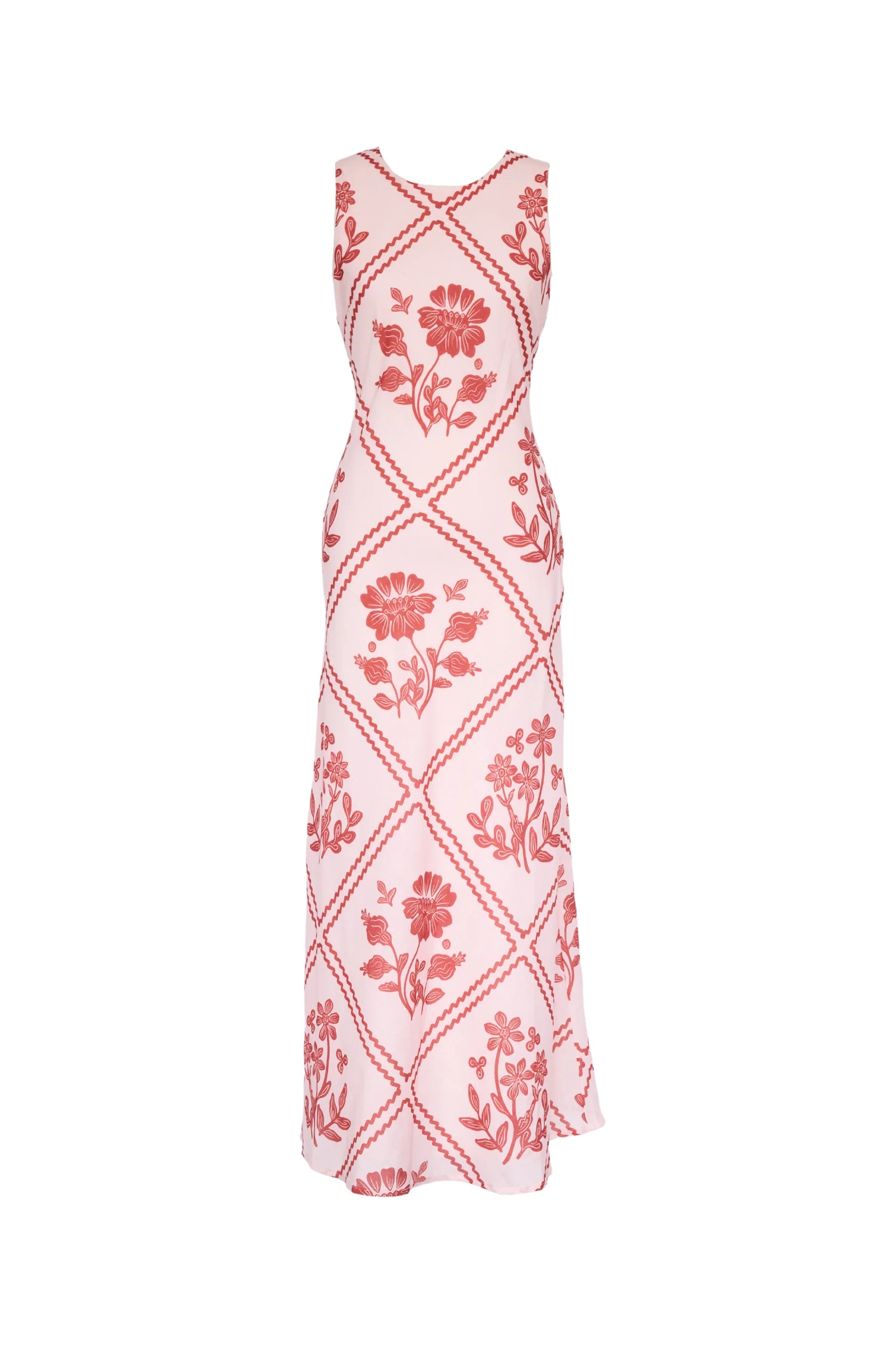 Xavier Maxi Dress - Red Floral