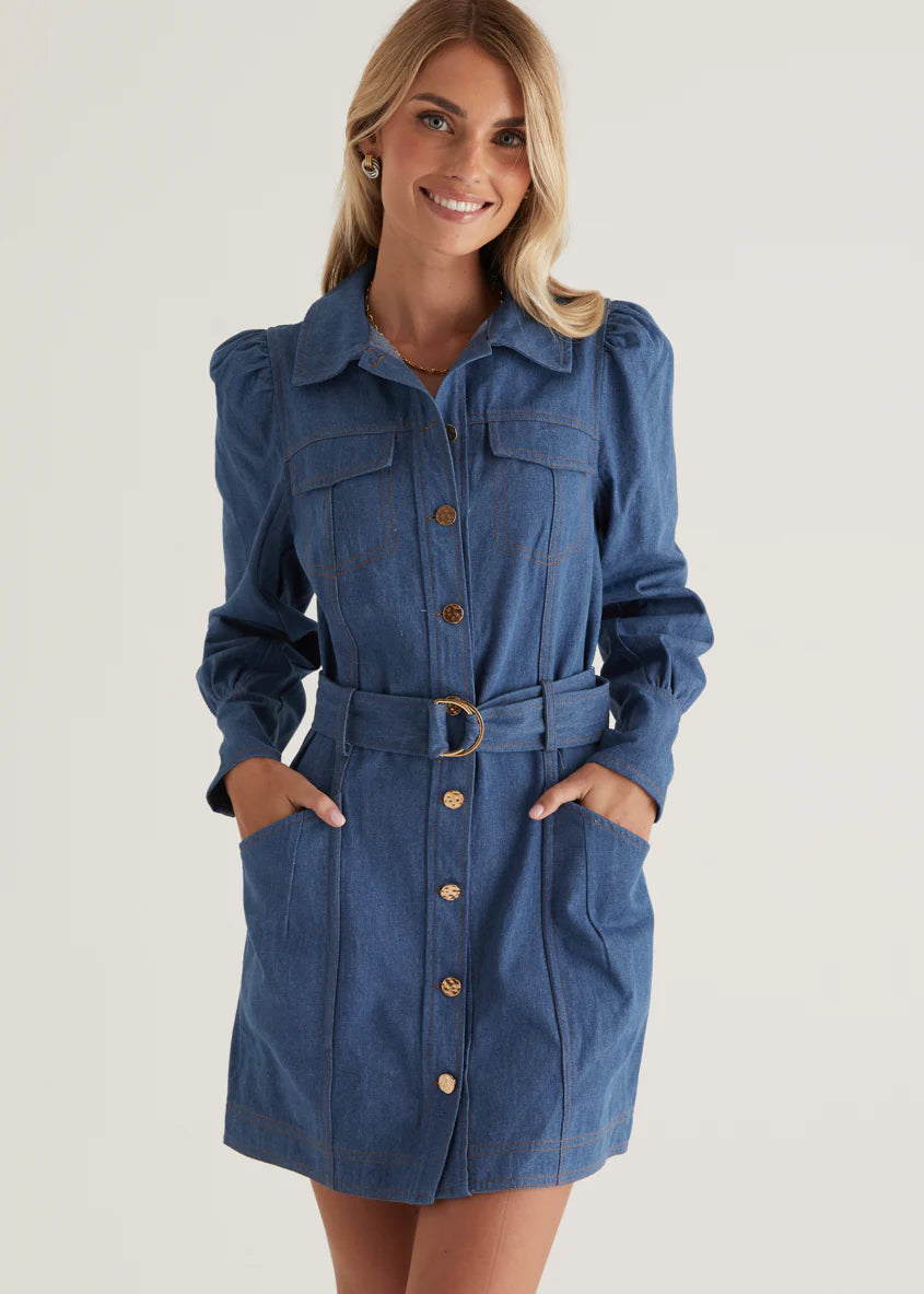 Domisco Dress - Light Blue